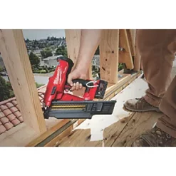 Milwaukee M18FFN21-0C 3.7mm 18V Li-Ion RedLithium Brushless First Fix Cordless Nail Gun - Bare -Collated Nails Shop 185XH A3