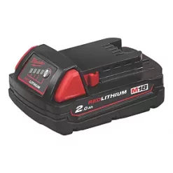 Milwaukee M18FNCS18GS-202X 6.35mm 18V 2 x 2.0Ah Li-Ion RedLithium Brushless First Fix Cordless Nail Gun -Collated Nails Shop 431XH A3