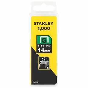 Stanley Heavy Duty Staples Zinc-Plated 14 x 10mm 1000 Pack 2 Stanley Heavy Duty Staples Zinc-Plated 14 x 10mm 1000 Pack - Image 2